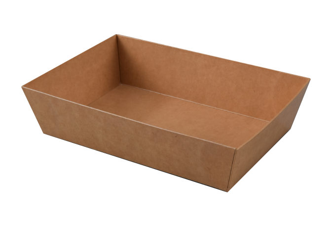 Kartona konteiners Kraft 1300ml (20 x 14.2 cm), 50 gab.